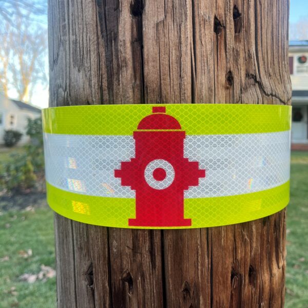 Fire Hydrant Marker on Pole