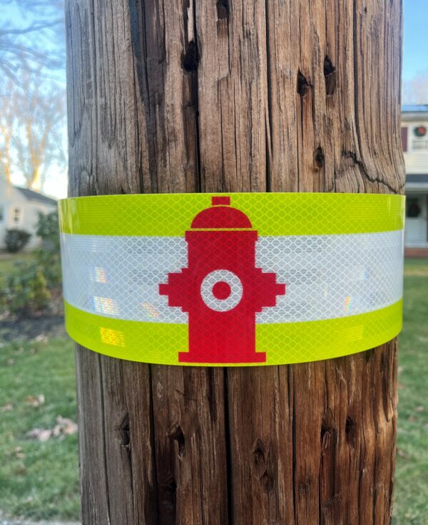 Fire Hydrant Marker on Pole