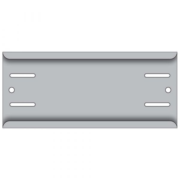 Horizontal aluminum Plate Holder for a 2" Transmission Plate